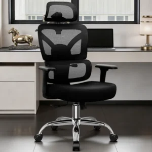 Comfy Breathable Ergonomic Task Chair with Headrest